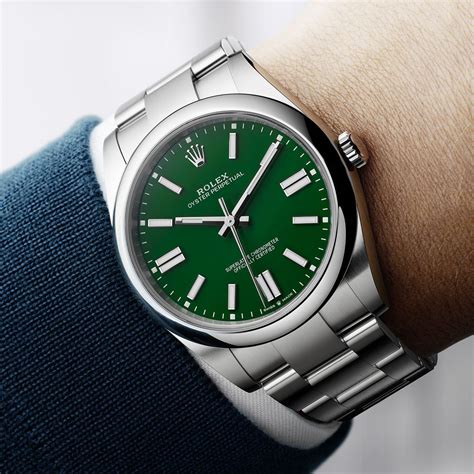 rolex oyster perpetual green 31|oyster perpetual 41 mm oystersteel.